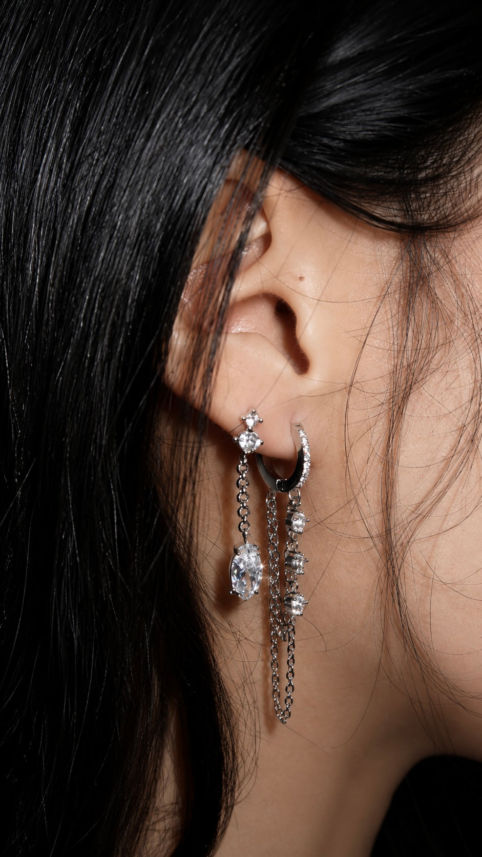Boucles d’oreilles Charlotte Hunt en gros plan